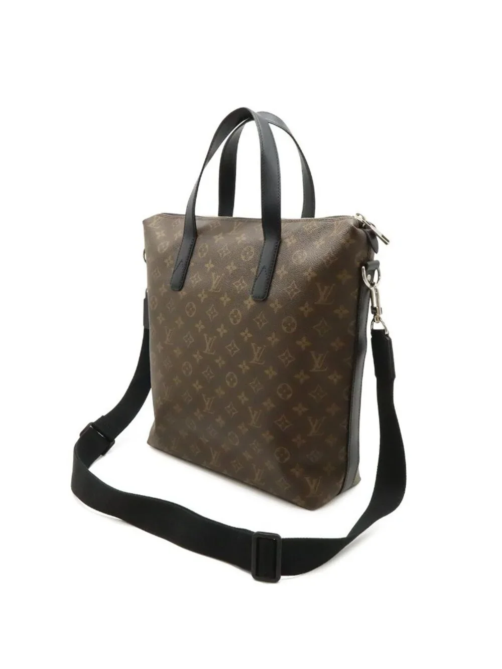 Louis Vuitton Monogram Macassar Kitan Tote 2-Way Shoulder Bag